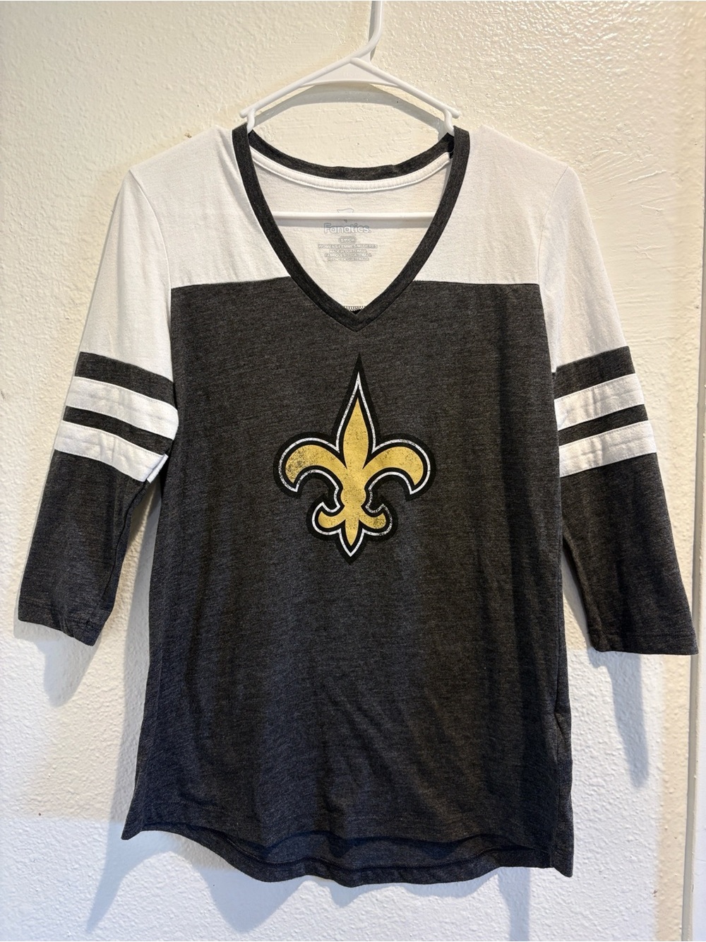 ⚜️ New Orleans Saints Fanatics 3/4 Sleeve Tee • Sz S